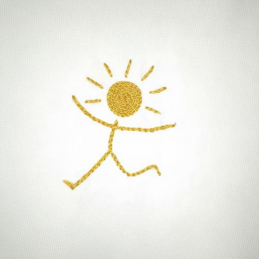 Tee-shirt unisexe, brodé main FELICITA