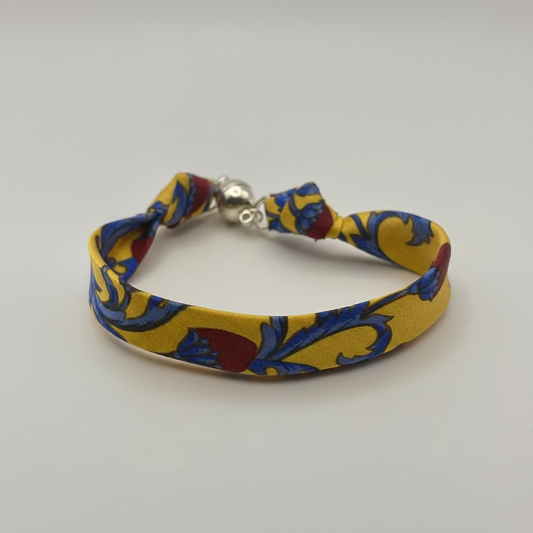 Bracelet ruban fruits rouges