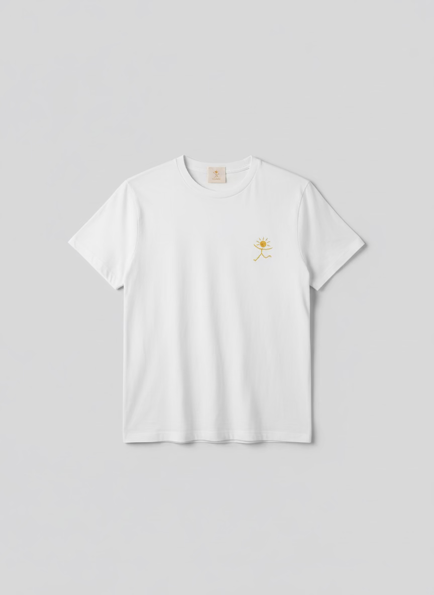 Tee-shirt unisexe, brodé main FELICITA